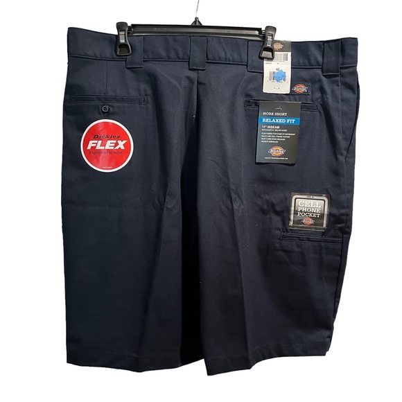 NWT Dickies blue short w/ cell phone pocket. - Picture 4 of 5